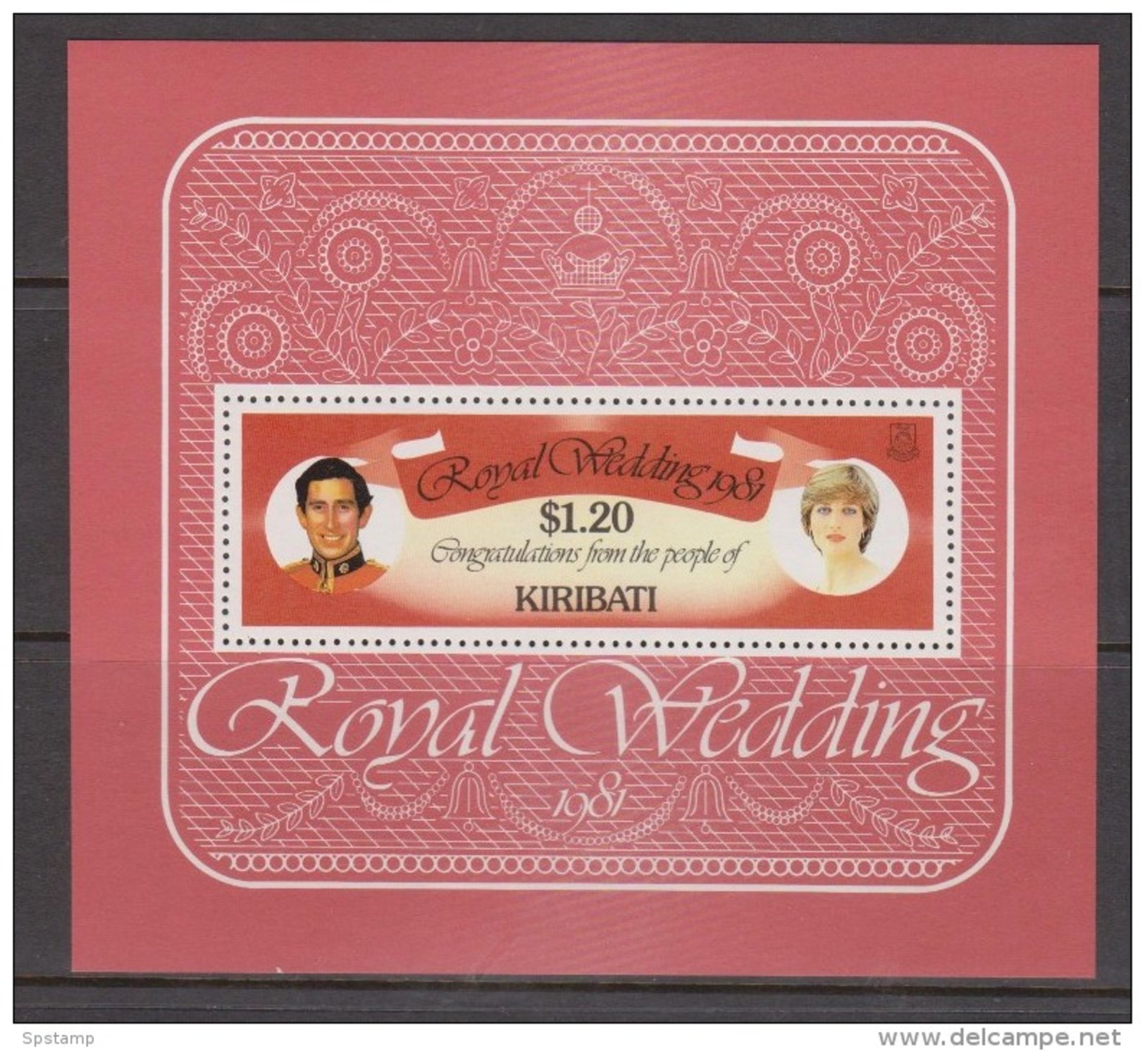 Kiribati 1981 Charles & Di Royal Wedding Miniature Sheet MNH - Kiribati (1979-...)