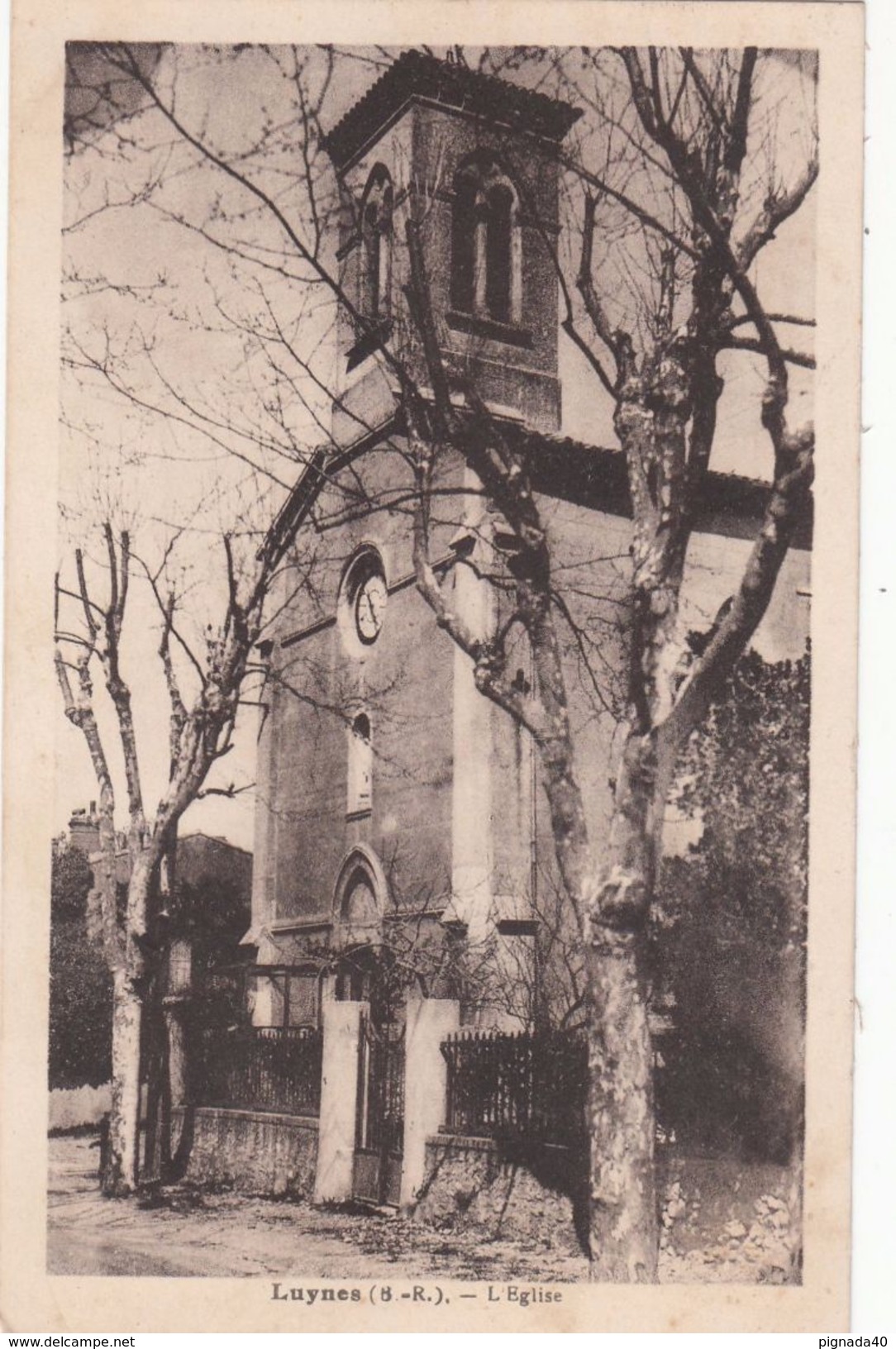 Cp , 13 , LUYNES , L'Église - Luynes