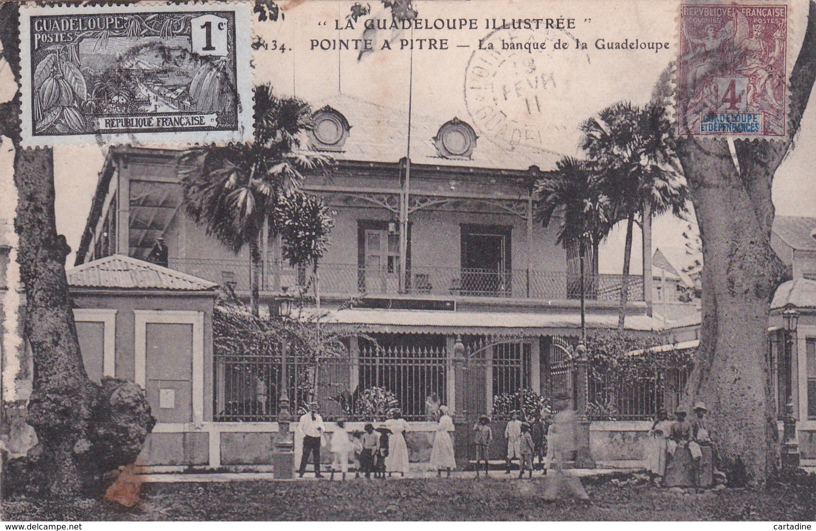 Guadeloupe - Pointe à Pitre - La Banque De La Guadeloupe - Etat Moyen Voir Scan - Pointe A Pitre