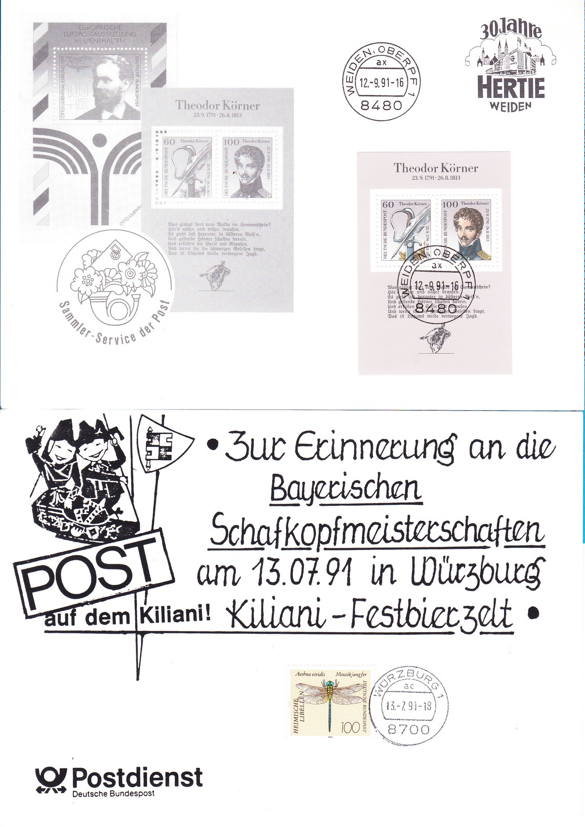 Germany B.R.D. 130 plus Souvenirkaarten & Vouwkaarten alles afgebeeld, start 1 euro