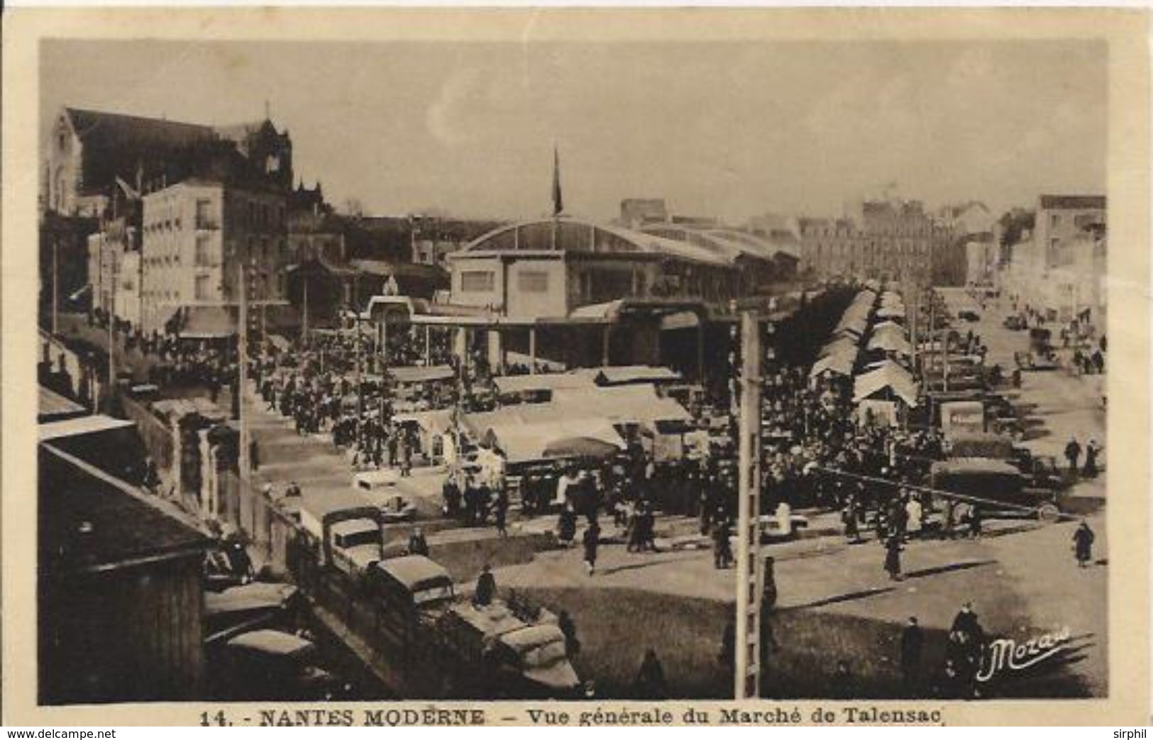 Carte Postale Satinée  De Nantes Moderne Vue Générale Du Marché De Talansac - Nantes