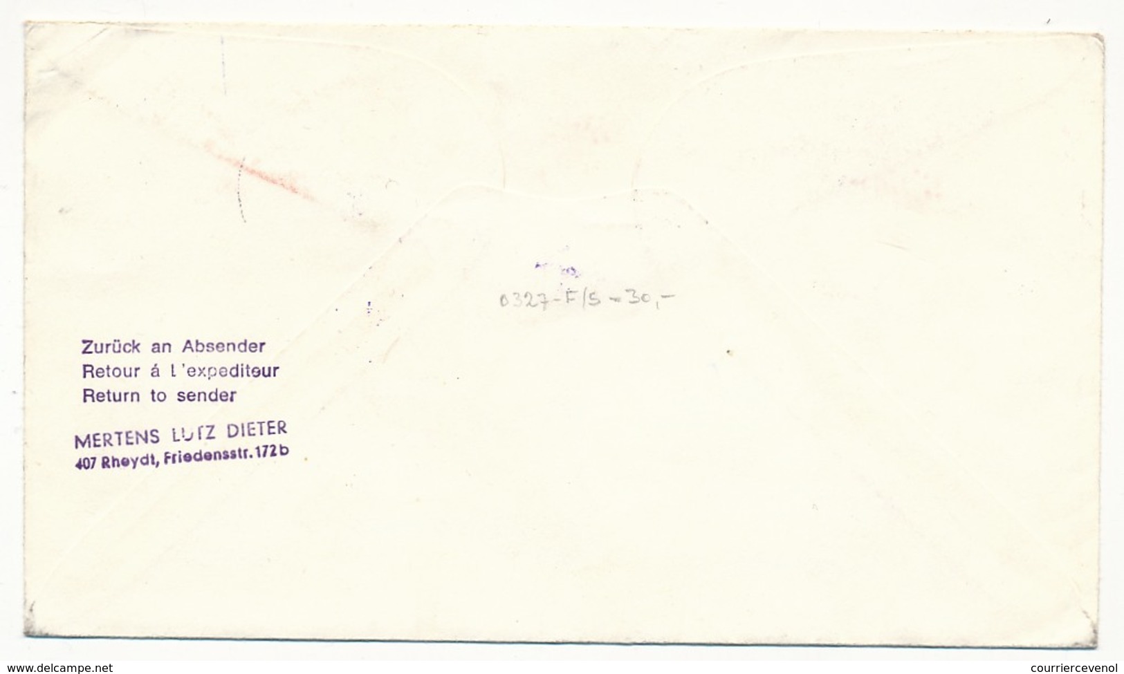 FRANCE - Enveloppe - Cachet GEMEX - BREST (poste Navale) + Cachet Lufthansa LH 412 - 1969 - Premiers Vols