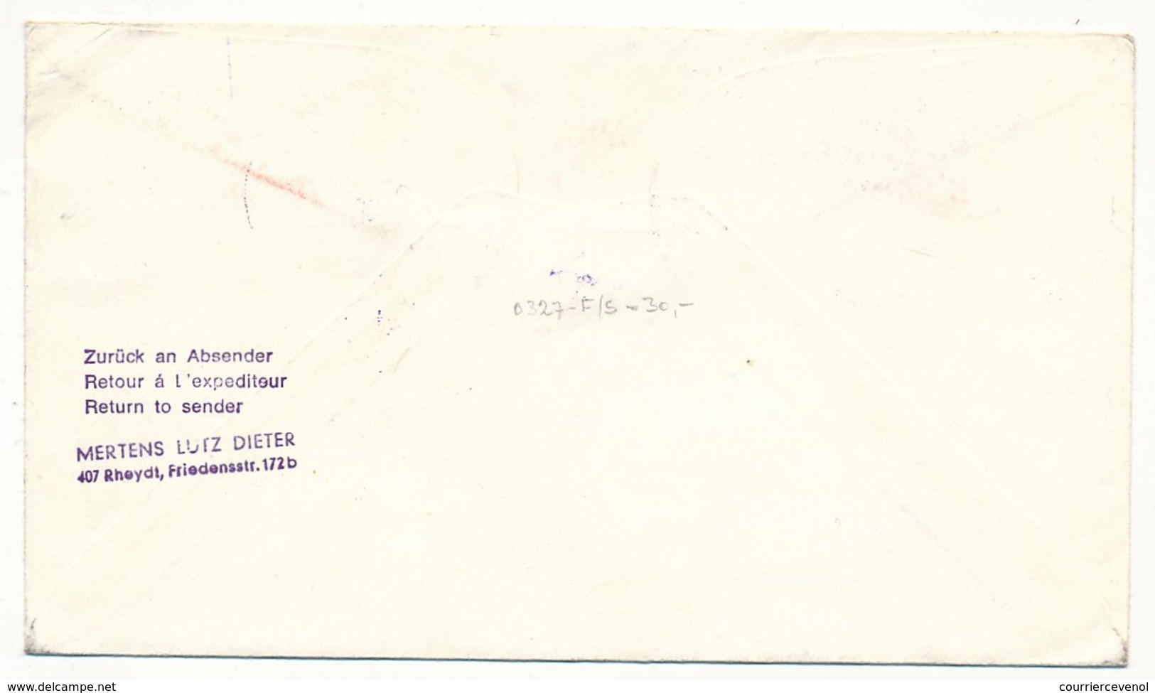 FRANCE - Enveloppe - Cachet GEMEX - BREST (poste Navale) + Cachet Lufthansa LH 412 - 1969 - First Flight Covers