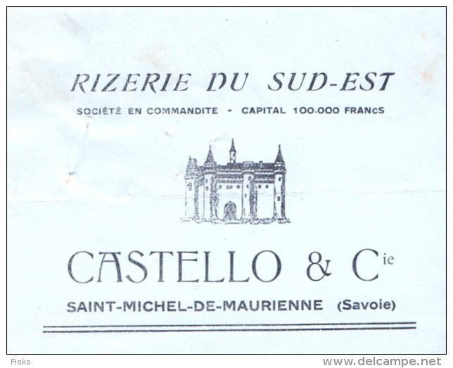 CASTELLO   Rizzerie Du Sud Est    SAINT MICHEL De MAURIENNE   (Savoie)   Fiscaux - Wissels