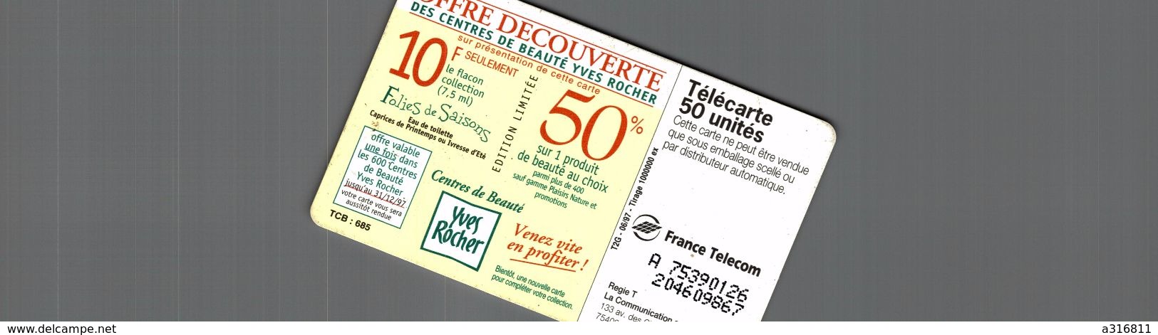 UNE SAISON  UNE FOLIE  YVES ROCHER - Phonecards: Private Use