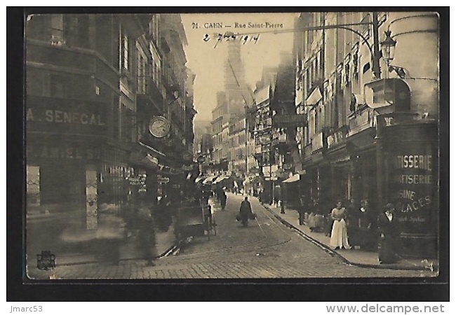 CAEN (14) - Rue Saint-Pierre - Magasin A. Senecal - Ed. P. R. 71 - Caen