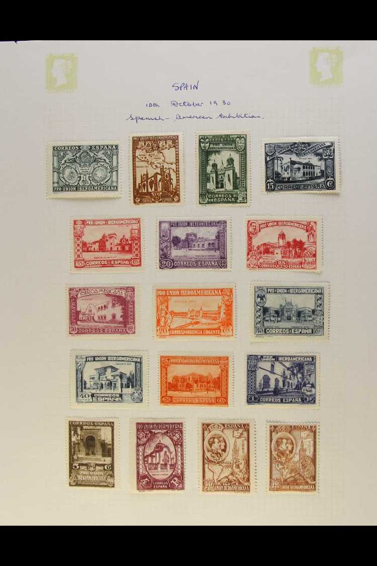 5005 SPAIN  - 1930 SPANISH AMERICAN EXHIBITION Fabulous Mint And Used Collection Including Complete Set Mint Including 1 - Other & Unclassified