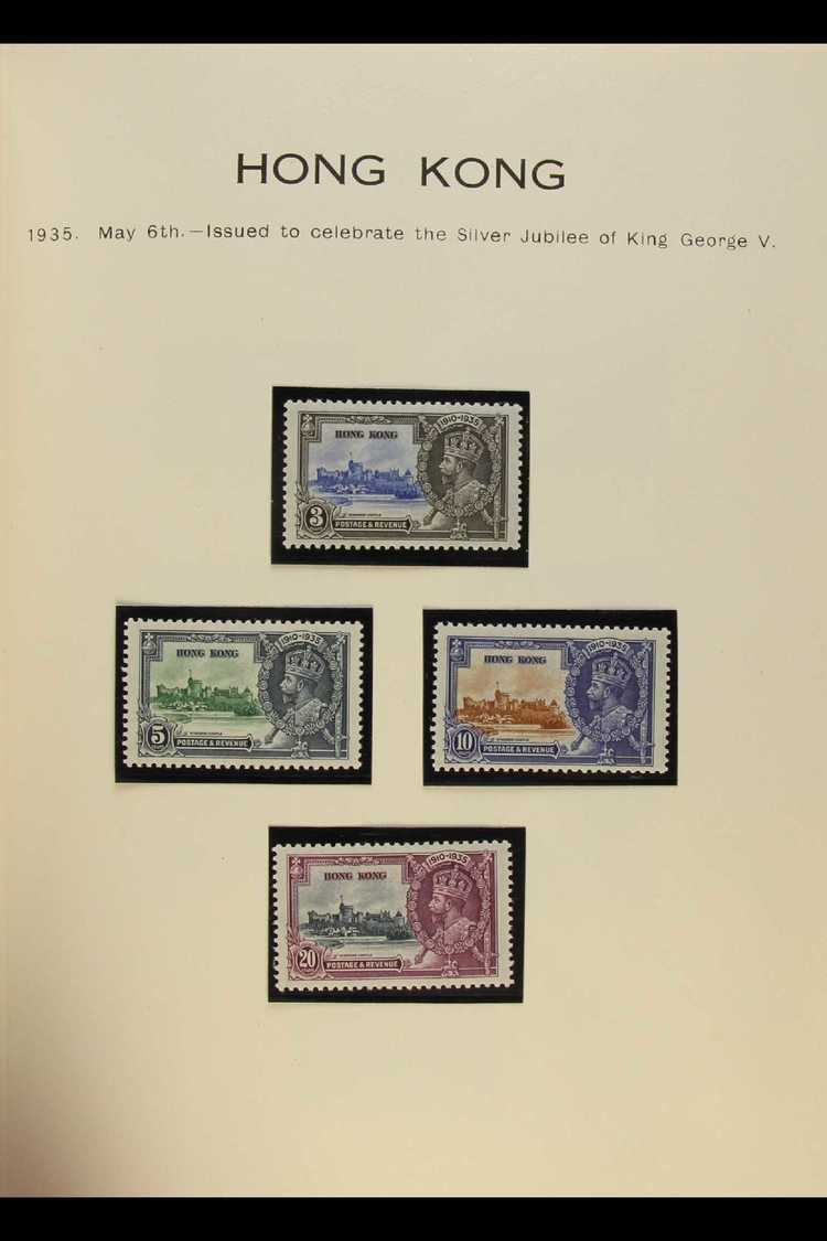 5014 1935 SILVER JUBILEE Complete Mint Collection, Less Egypt British Forces, In Special Stanley Gibbons Album. Fine And - Other & Unclassified