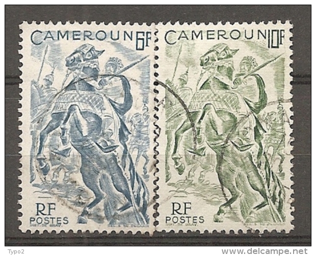 CAMEROUN - Yv. N° 290,291  (o)  6f, 10f  Cavaliers Cote  0,9 Euro  BE - Oblitérés