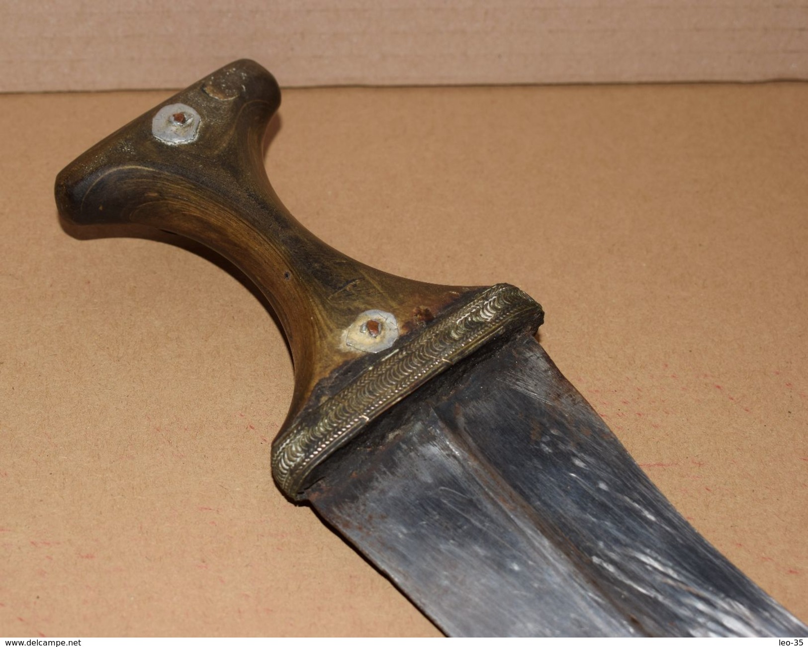 Couteau ancien Jambiya avec ceinture  - Poignard Janbiya du YEMEN