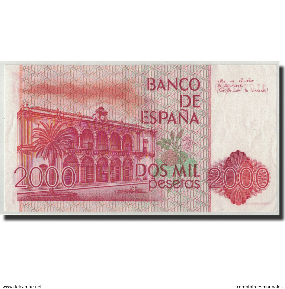 Billet, Espagne, 2000 Pesetas, 1980, 1980-07-22, KM:159, SUP - [ 4] 1975-… : Juan Carlos I