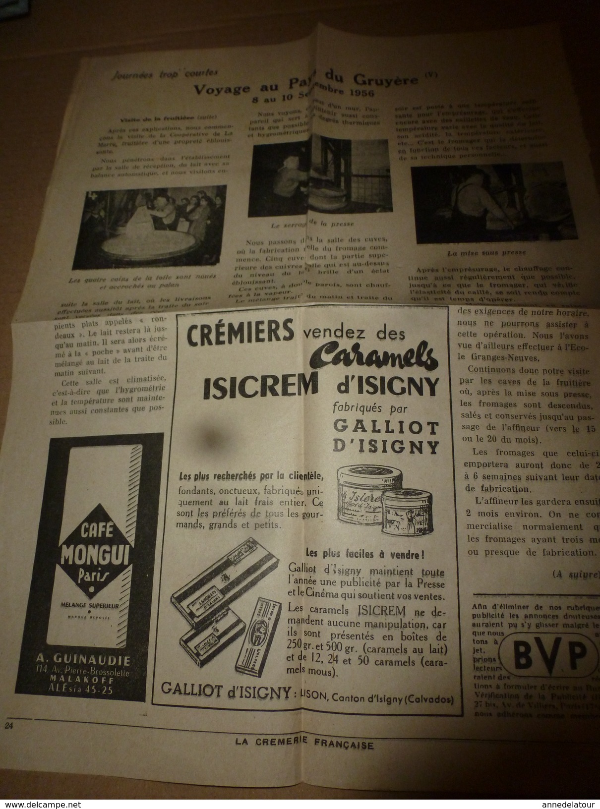 1957  VOYAGE Au PAYS Du GRUYERE Avec L'Amicale De L'Ecole De Saint-Didier - Unclassified