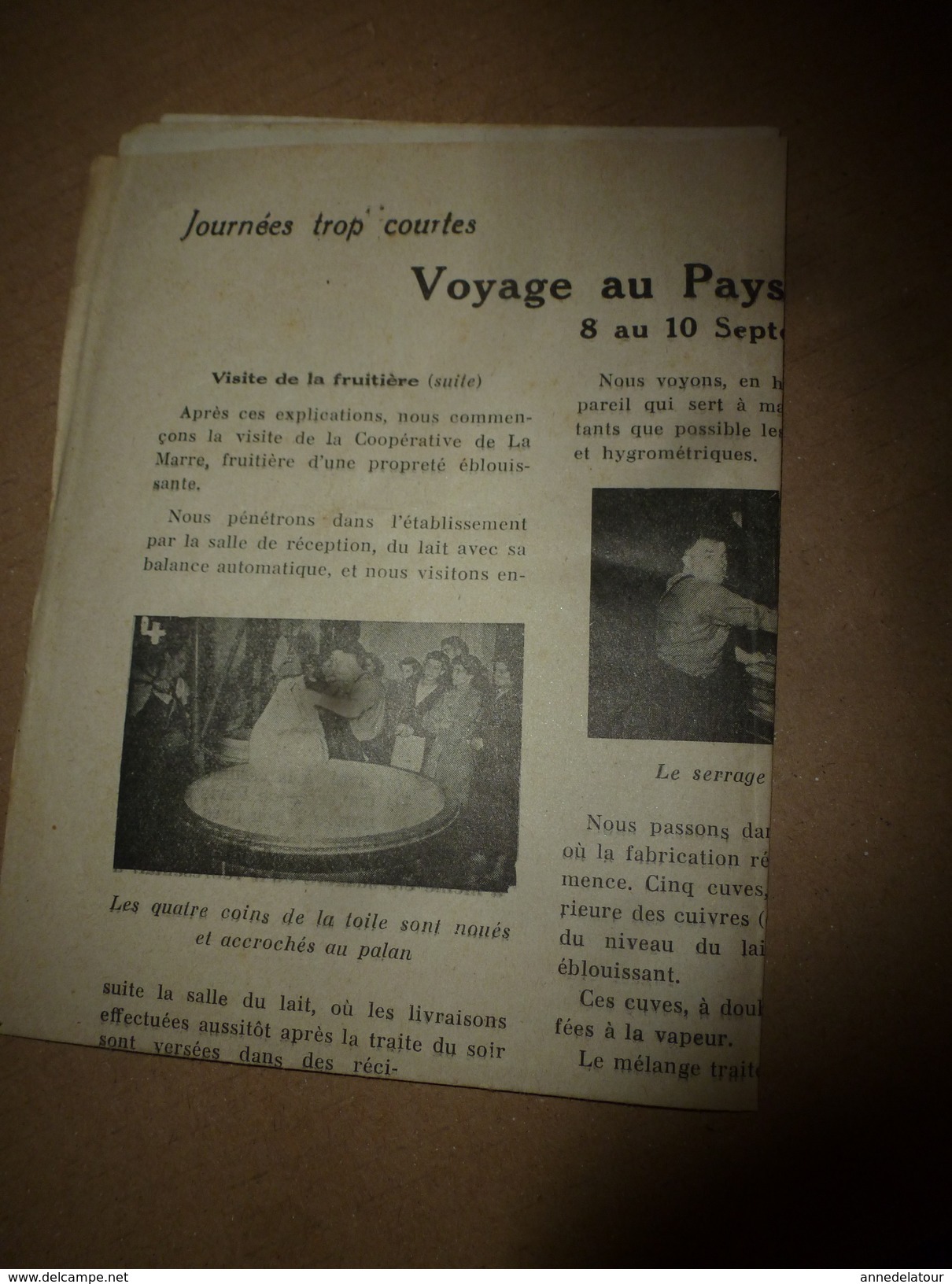 1957  VOYAGE Au PAYS Du GRUYERE Avec L'Amicale De L'Ecole De Saint-Didier - Unclassified