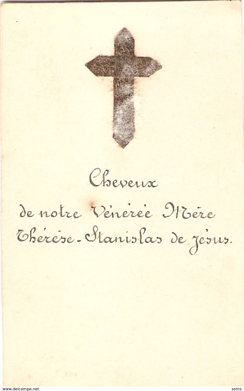 Relique De La Vénérée Mère Thérèse-Stanislas De Jésus, Du Carmel De Castres, Vers 1900, Carmélite - Documents Historiques