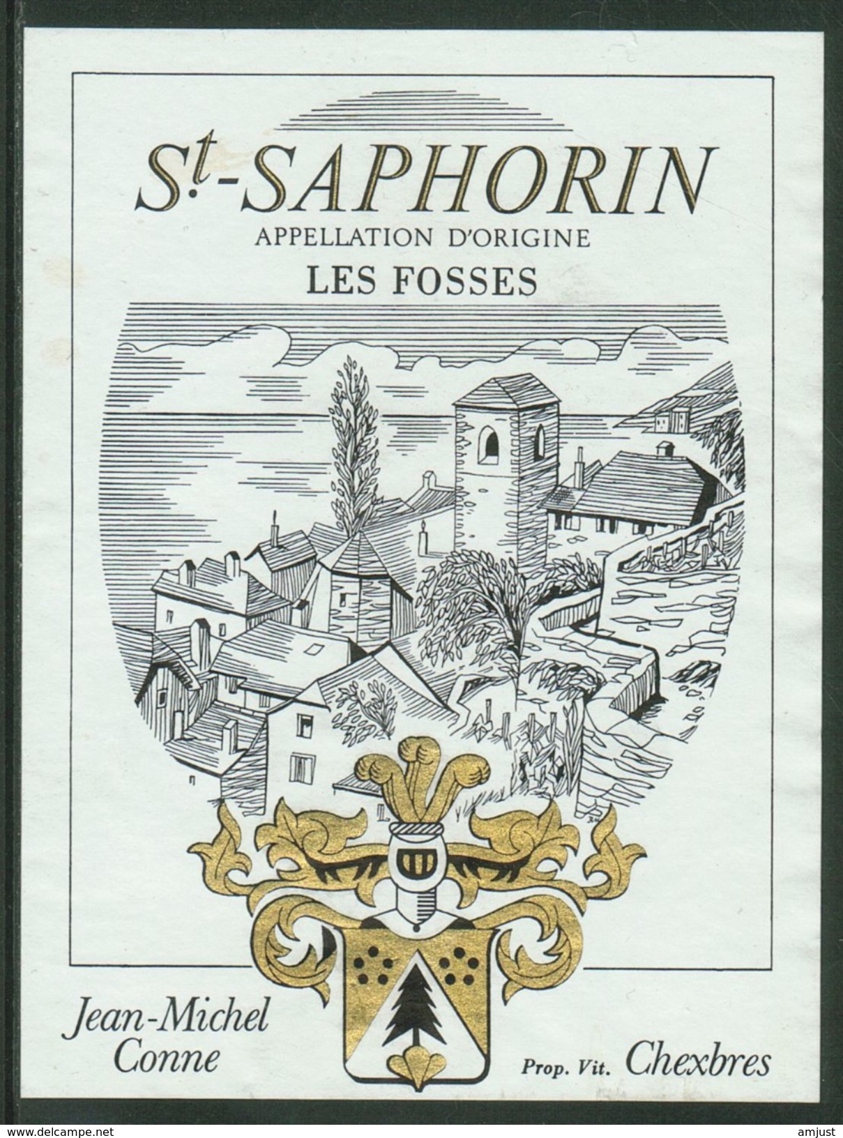 Rare // Etiquette // St.Saphorin , Les Fosses , Jean-Michel Conne, Chexbres, Vaud Suisse - Autres & Non Classés