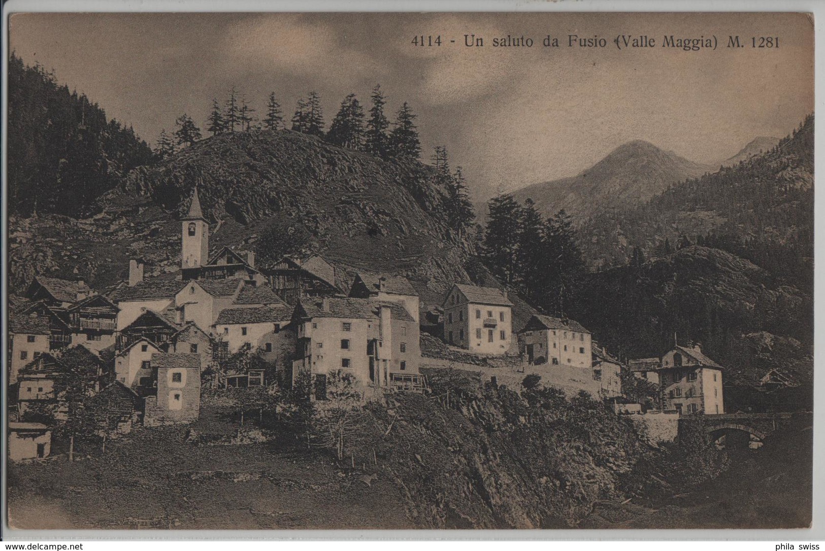 Un Saluto Da Fusio (Valle Maggia) - Photo: Cap. G. Rezzonlco - Fusio