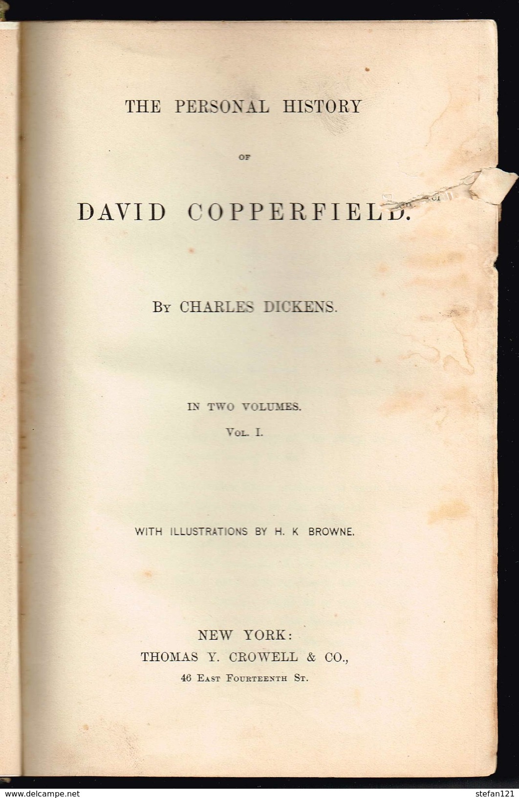 The Personal History Of David Copperfield By Charles Dickens In Two Volumes - - Other & Unclassified