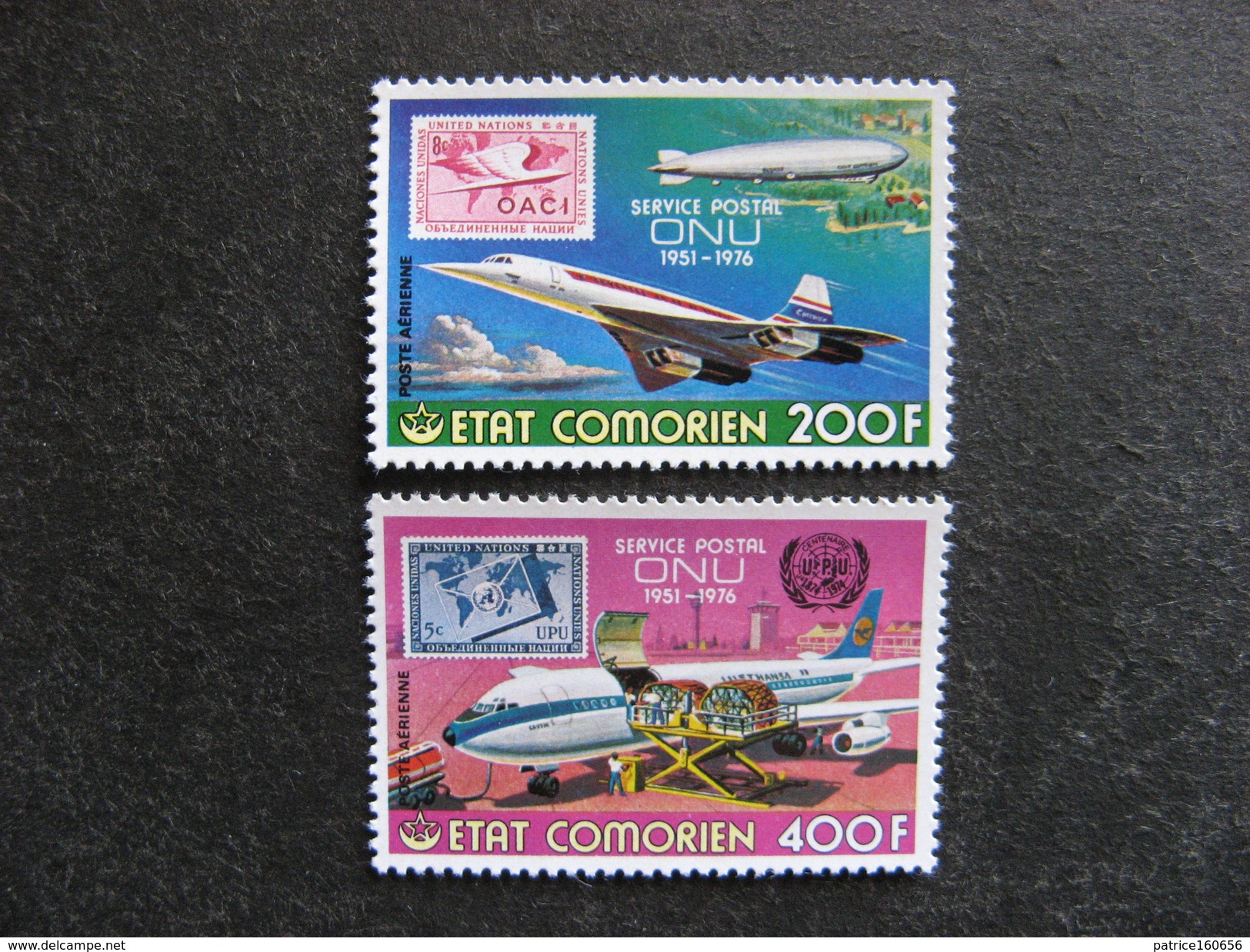 A). Comores: TB Paire PA N° 110 Et N°111, Neufs XX. - Comores (1975-...)