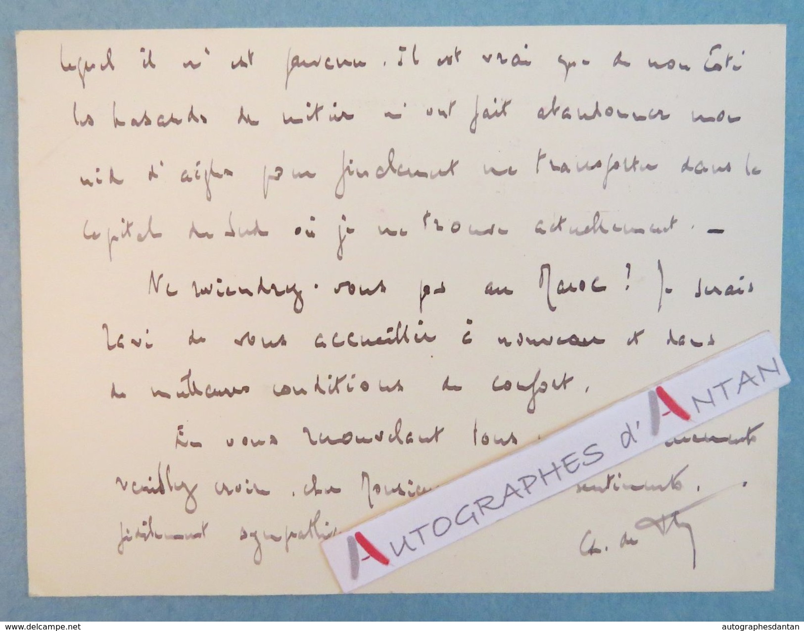 Carte Lettre Autographe 1936 MARRAKECH Affaires Indigènes - à André Armandy écrivain Et Voyageur - L.A.S MAROC Aguilard - Autres & Non Classés