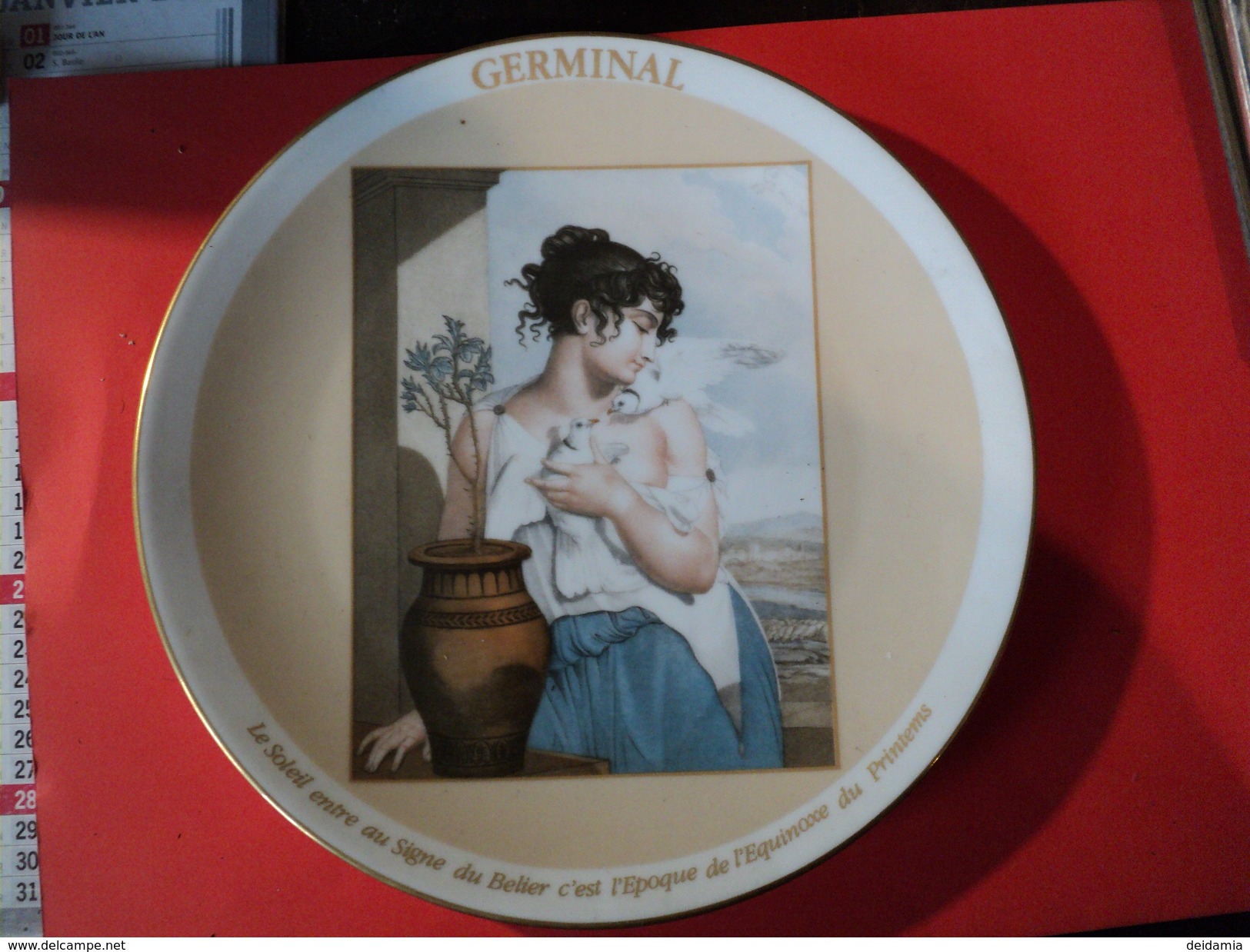 ASSIETTE HAVILAND. 1989. GERMINAL. LIMOGES. REDER EDITION DU BICENTENAIRE - Teller