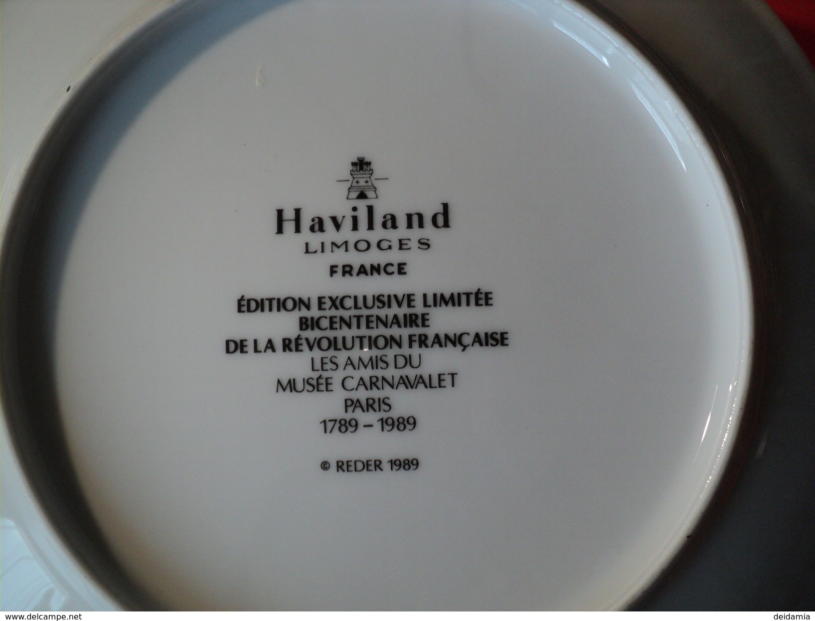 ASSIETTE HAVILAND. 1989. GERMINAL. LIMOGES. REDER EDITION DU BICENTENAIRE - Piatti