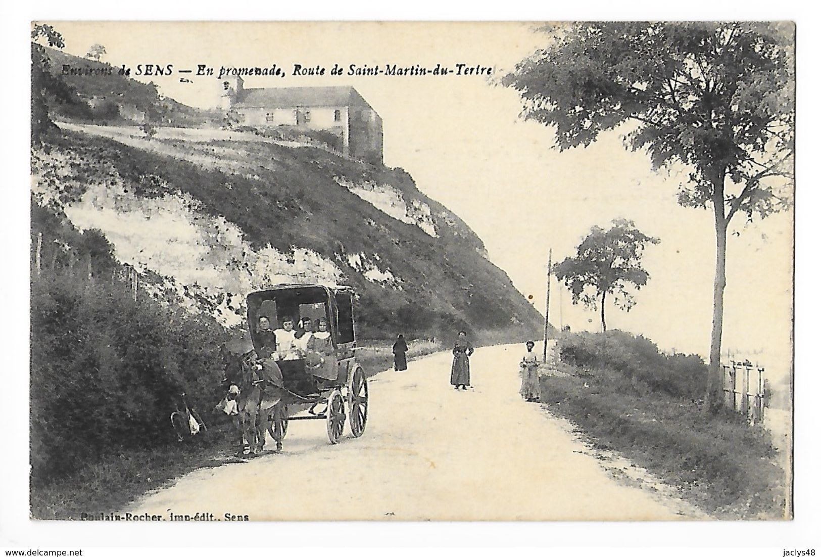 SENS  (cpa 89)  En Promenade, Route De Saint-martin Du Tertre -    - L 1 - Sens