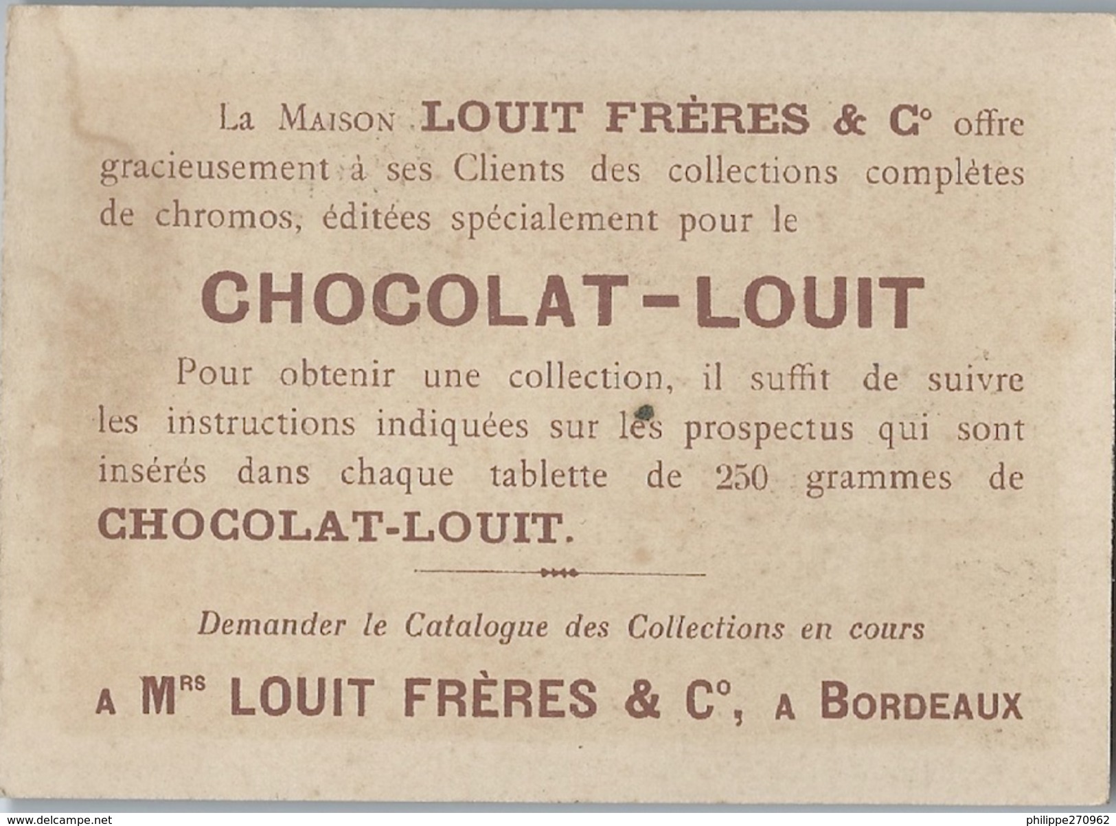 CHOCOLAT LOUIT  - VIELLES COUTUMES - PROVENCE - La Farandole Pour Les Fêtes De La Récolte Des Vers à Soie - Louit