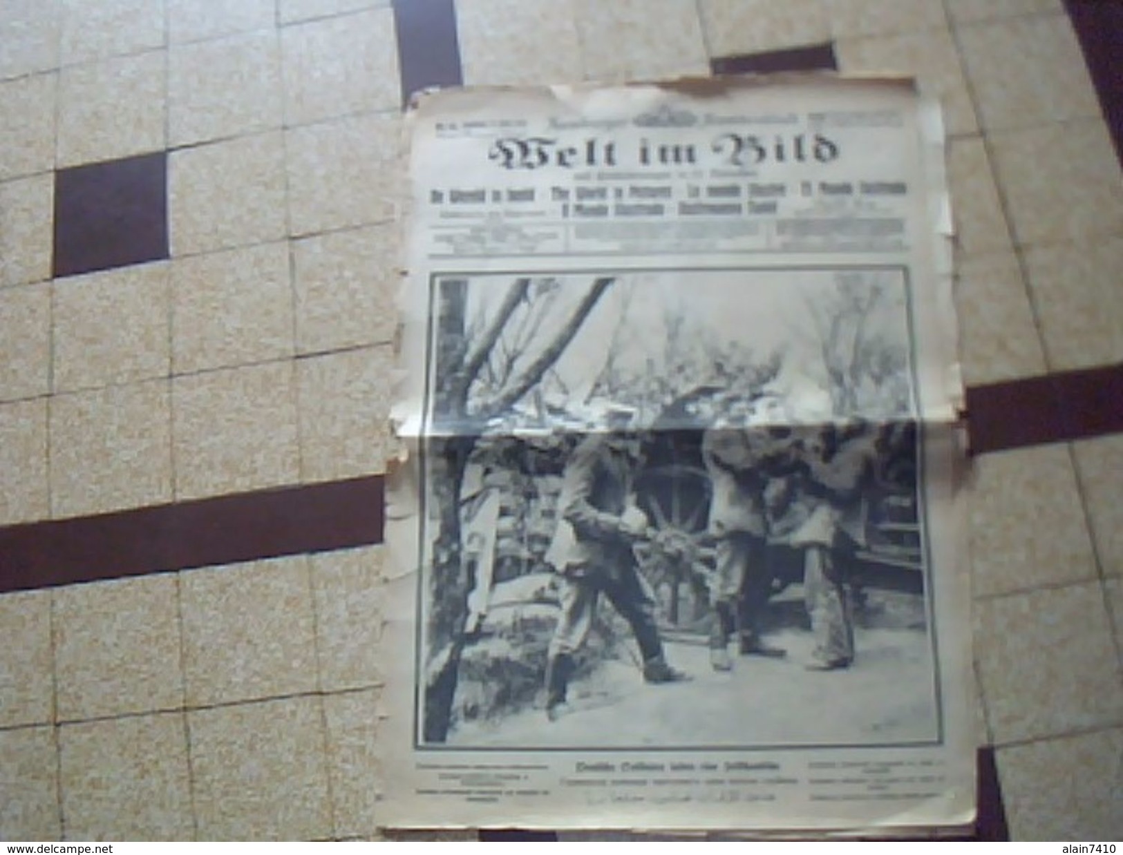 Militaria1914/1919  Journal De Guerre Allemand WELT IM BILD  19avril   1915  Ecrit En Plusieurs Langues *** - Deutsch