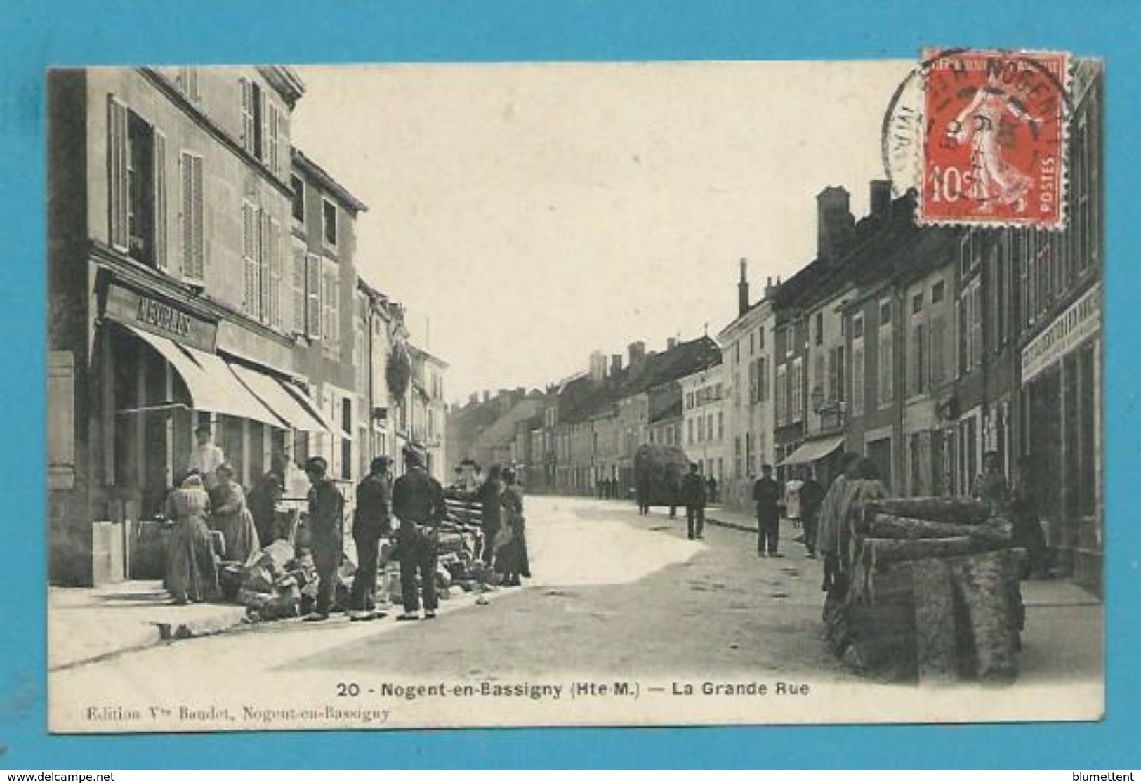 CPA 20 - Commerce Marché La Grande Rue NOGENT-EN-BASSIGNY 52 - Nogent-en-Bassigny