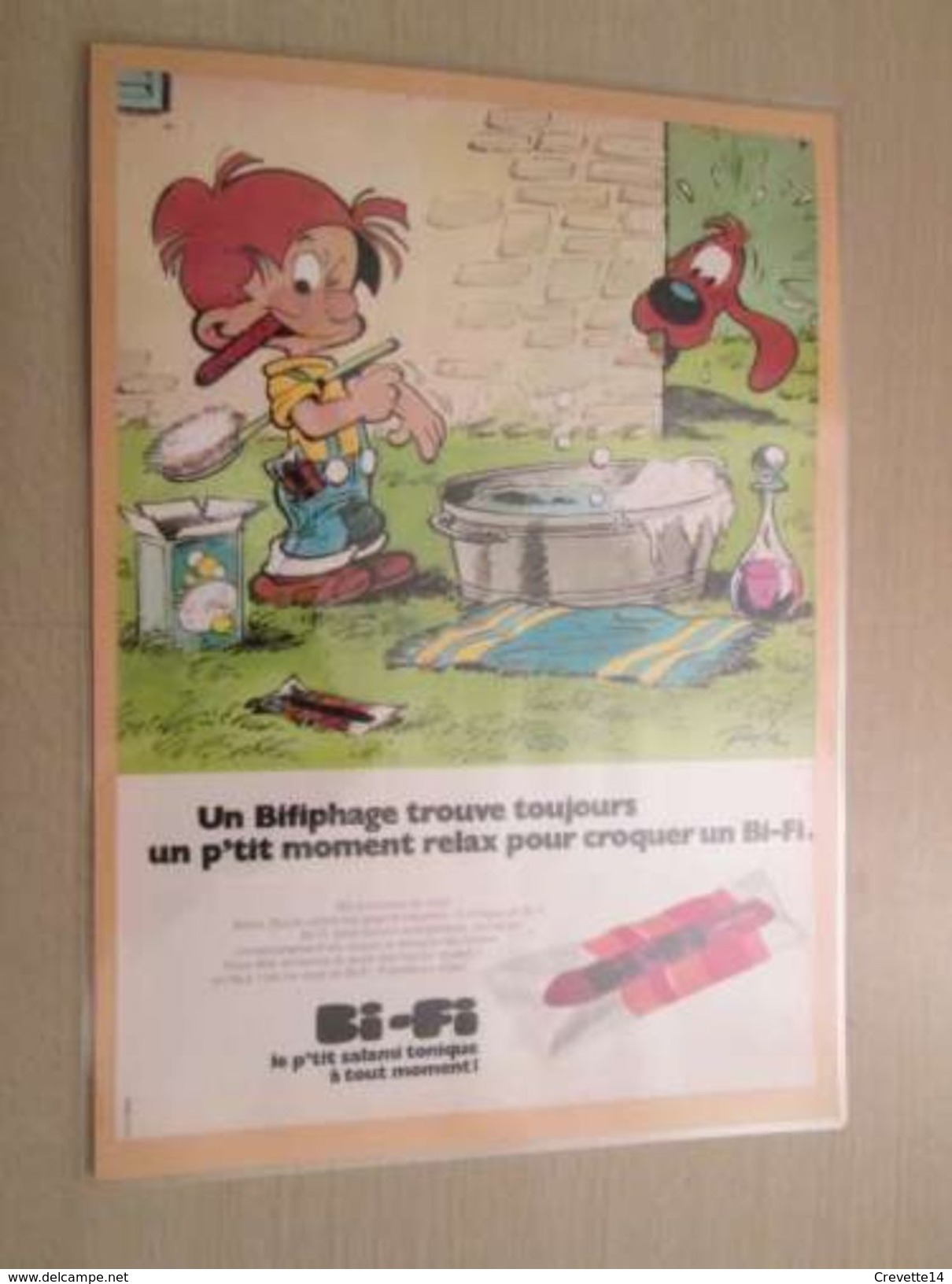 BOULE ET BILL SAUCISSON DE POCHE BI-FI  -  Pour  Collectionneurs ... PUBLICITE  Page De Revue Des Années 70 Plastifiée P - Boule Et Bill