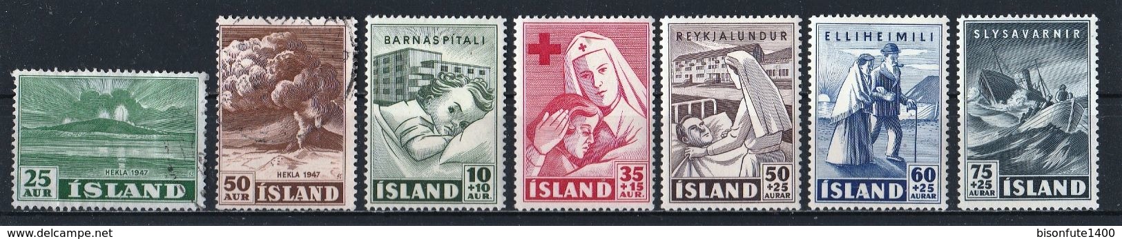 Petite Collection De Timbres ISLANDE Oblitérés Proposé Au 1/10ème De La Cote Yvert & Tellier 2015 (voir Les 29 Photos) - Collections, Lots & Series