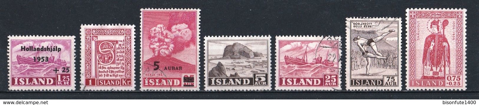 Petite Collection De Timbres ISLANDE Oblitérés Proposé Au 1/10ème De La Cote Yvert & Tellier 2015 (voir Les 29 Photos) - Lots & Serien