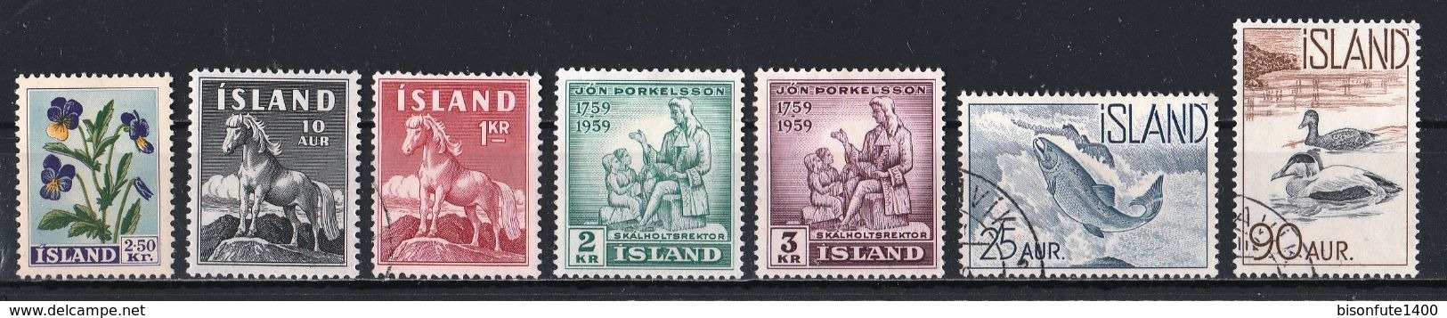 Petite collection de timbres ISLANDE oblitérés proposé au 1/10ème de la Cote Yvert & Tellier 2015 (voir les 29 photos)