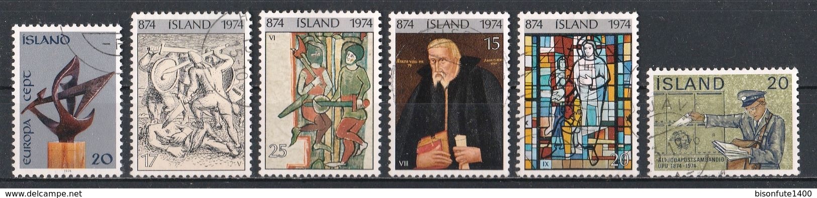 Petite collection de timbres ISLANDE oblitérés proposé au 1/10ème de la Cote Yvert & Tellier 2015 (voir les 29 photos)