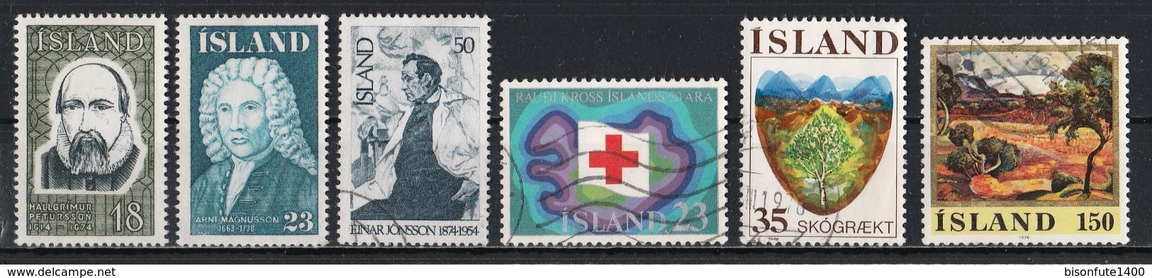 Petite collection de timbres ISLANDE oblitérés proposé au 1/10ème de la Cote Yvert & Tellier 2015 (voir les 29 photos)