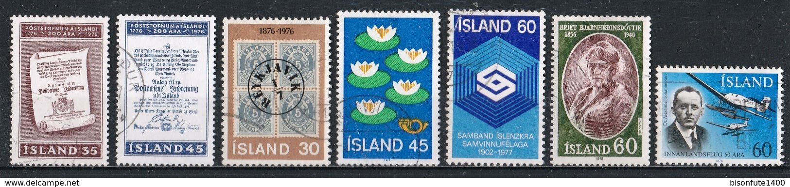 Petite collection de timbres ISLANDE oblitérés proposé au 1/10ème de la Cote Yvert & Tellier 2015 (voir les 29 photos)
