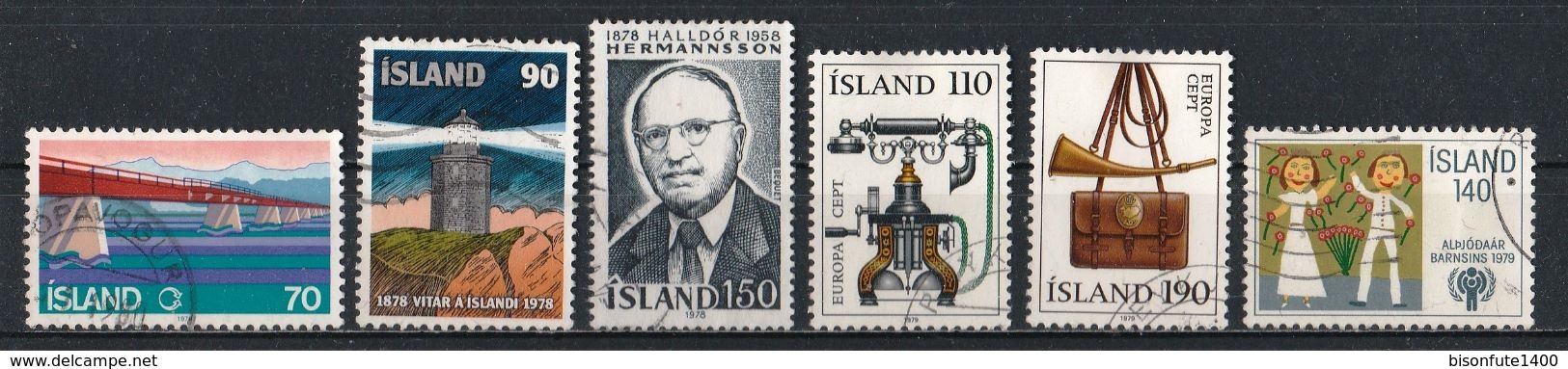 Petite collection de timbres ISLANDE oblitérés proposé au 1/10ème de la Cote Yvert & Tellier 2015 (voir les 29 photos)