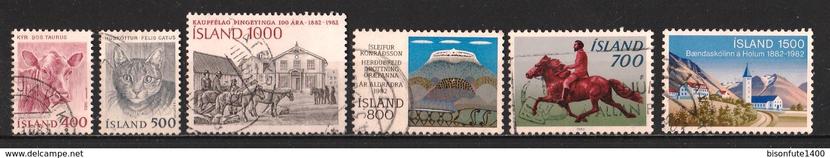 Petite collection de timbres ISLANDE oblitérés proposé au 1/10ème de la Cote Yvert & Tellier 2015 (voir les 29 photos)