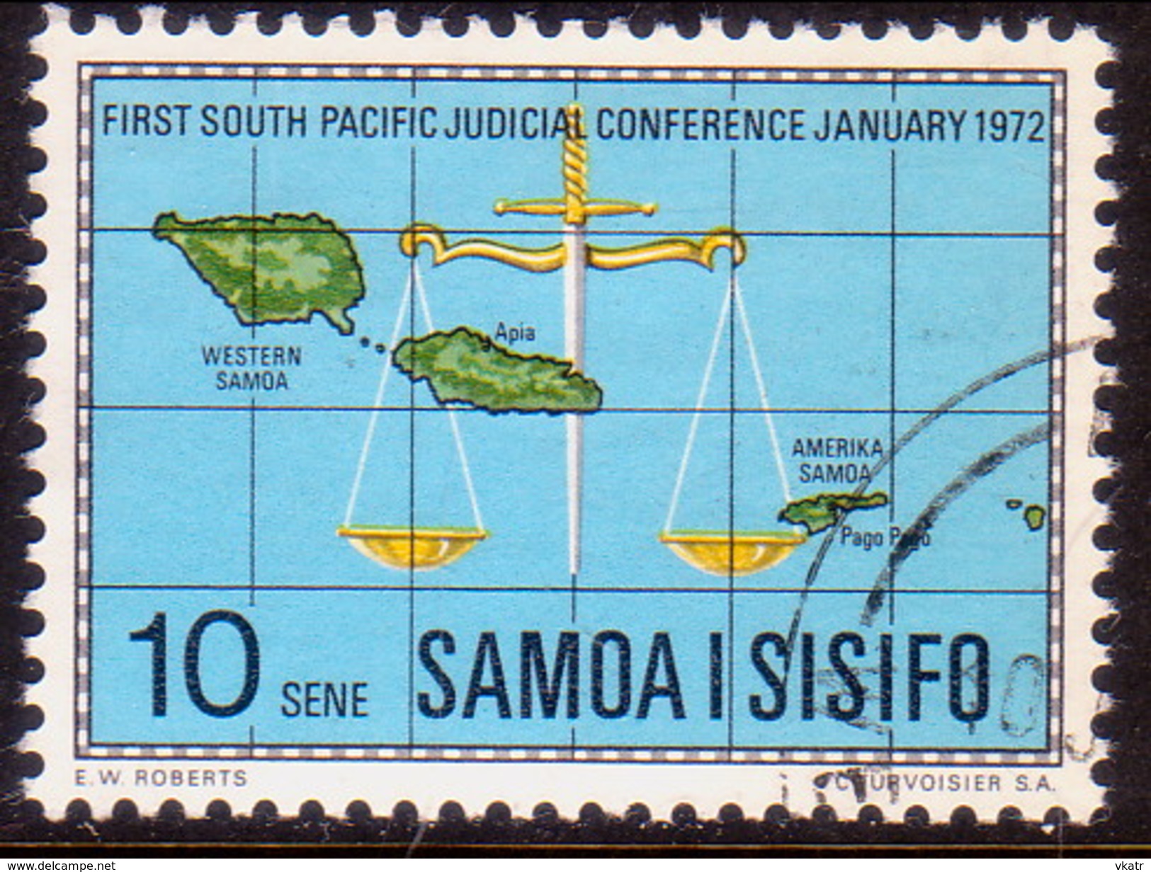 SAMOA 1972 SG #377 10s Used Judicial Conference - Samoa