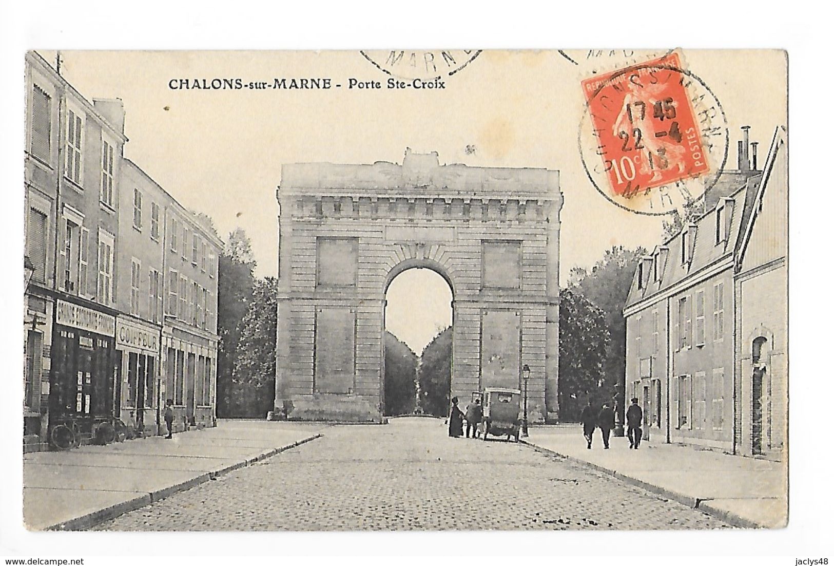 CHALONS-sur-MARNE  (cpa 51)  Porte Ste-Croix -   - L 1 - Châlons-sur-Marne