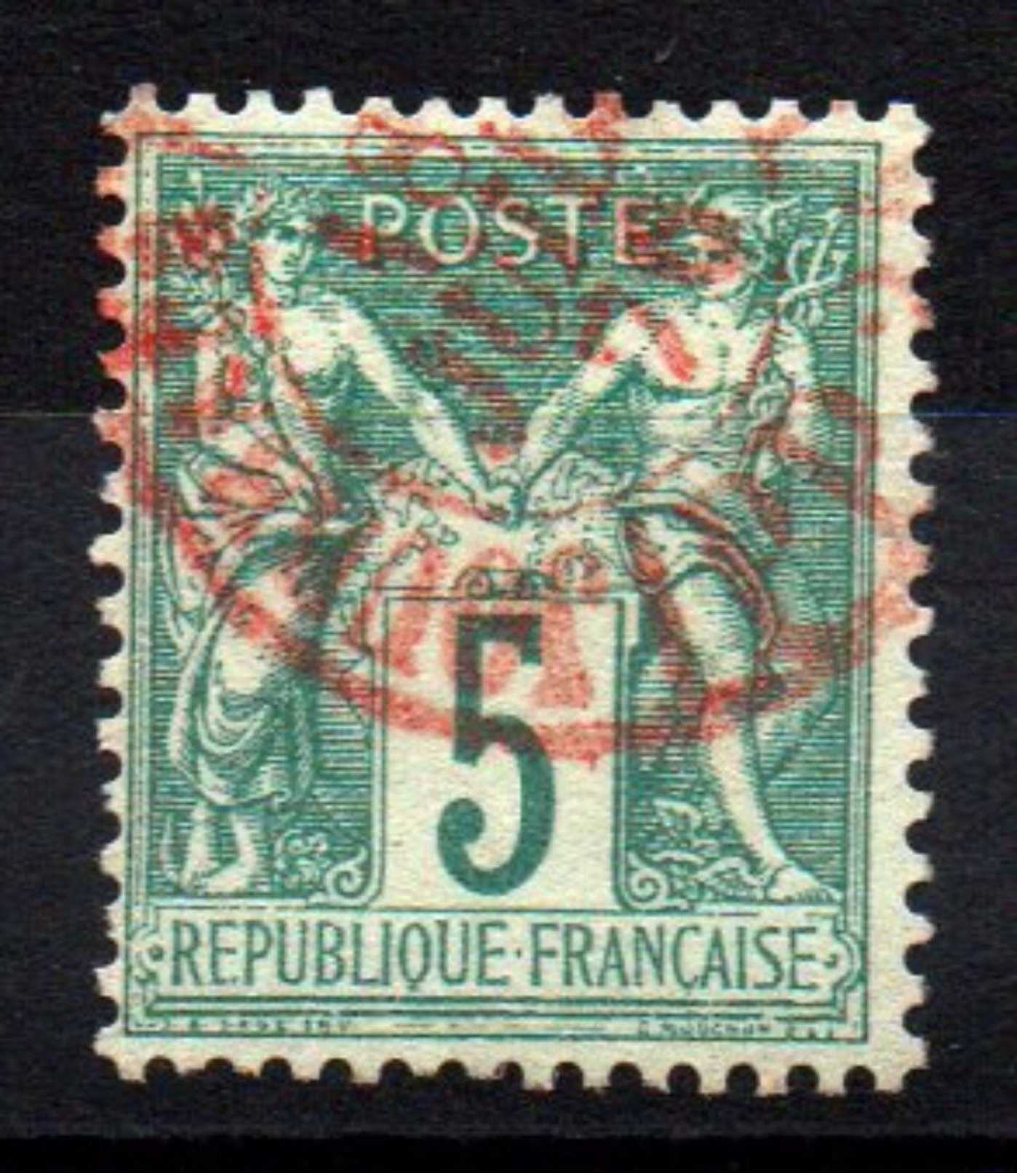 FRANCE - YT N° 64 Obl. Rouge Des Journeaux -  Cote: 75,00 € - 1876-1878 Sage (Type I)