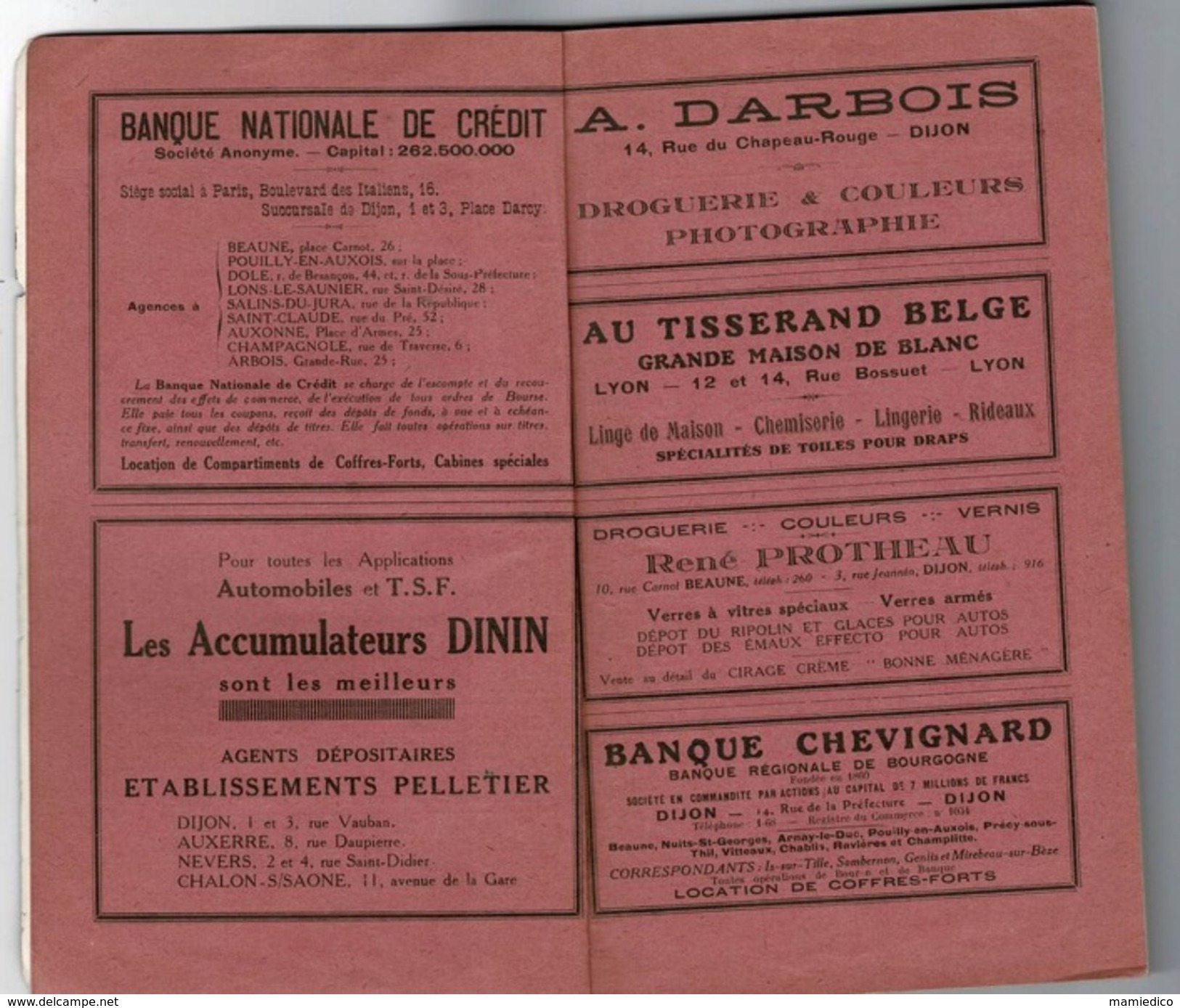 1929 Bourgogne, Morvan, Plateau De Langres Edité Par La Fédération Des Syndicats D'Initiative: Les ESSI - Bourgogne