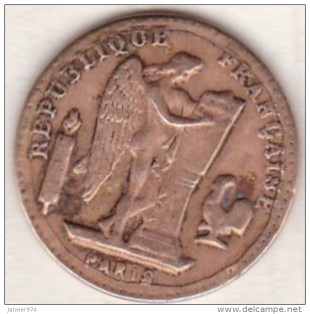 Jeton Bordel à L'éffigie Du 20 Francs Or Génie 1894. Laiton Fourré - Maisons Closes