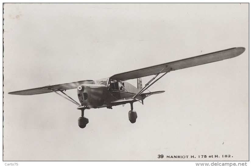 Aviation - Avion Hanriot - Avion Ecole Et Transport Blessé - 1946-....: Ere Moderne