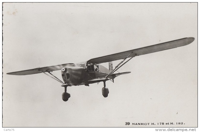 Aviation - Avion Hanriot - Avion Ecole Et Transport Blessé - 1946-....: Era Moderna