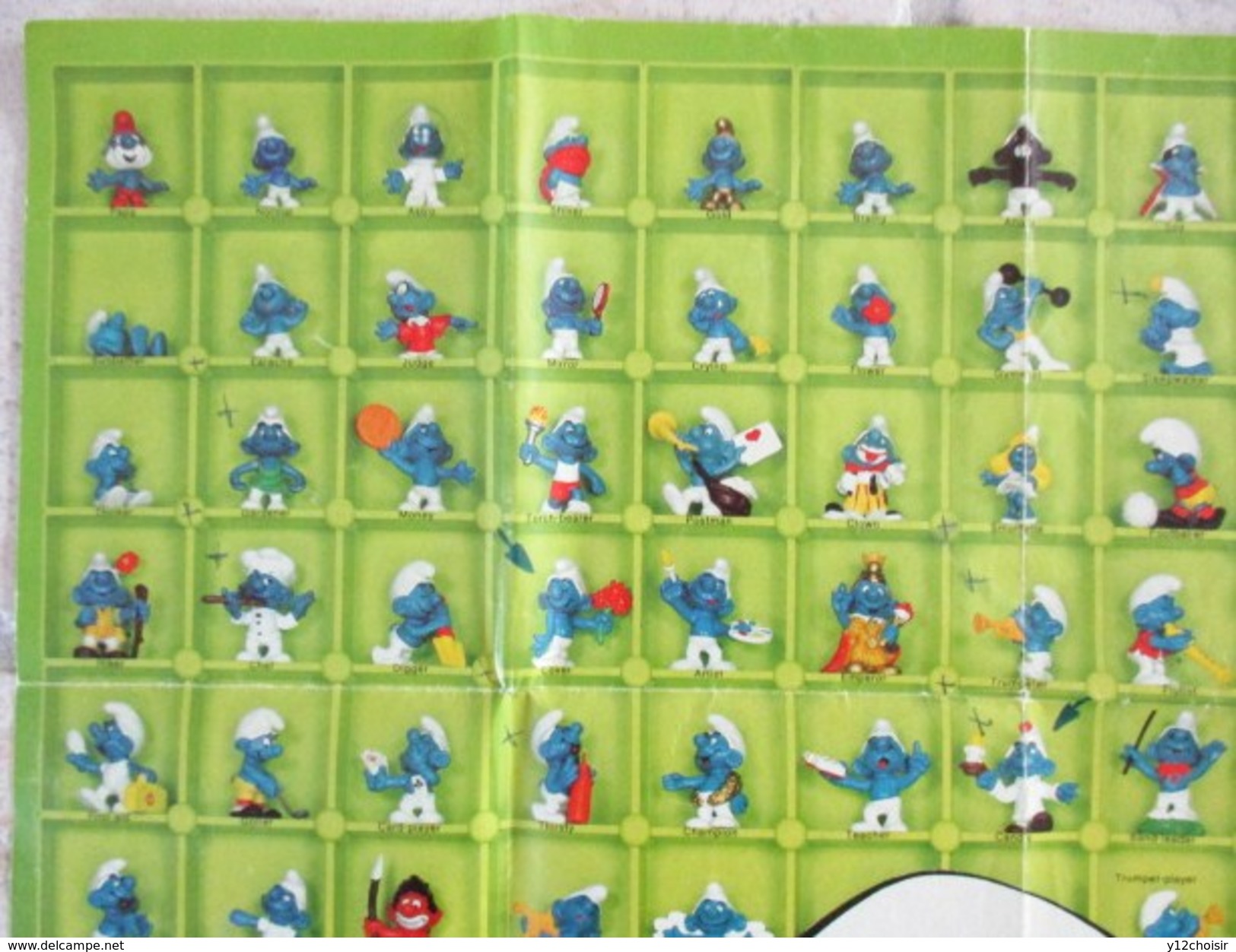 AFFICHE ENVIRON 200 SCHTROUMPFS SCHTROUMF STROUMPF SCLUMPF SMURF PITUFO PUTTO SMURFEN SMURFAR SMURFFI - Schtroumpfs, Les