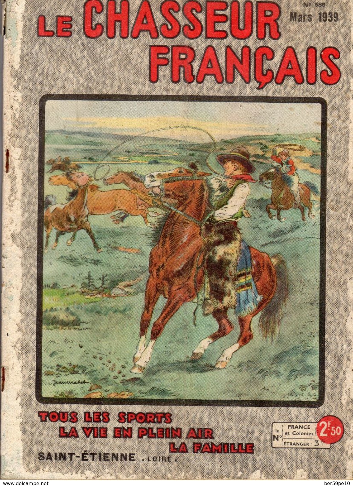 LE CHASSEUR FRANCAIS MARS 1939  No 585 - 1900 - 1949