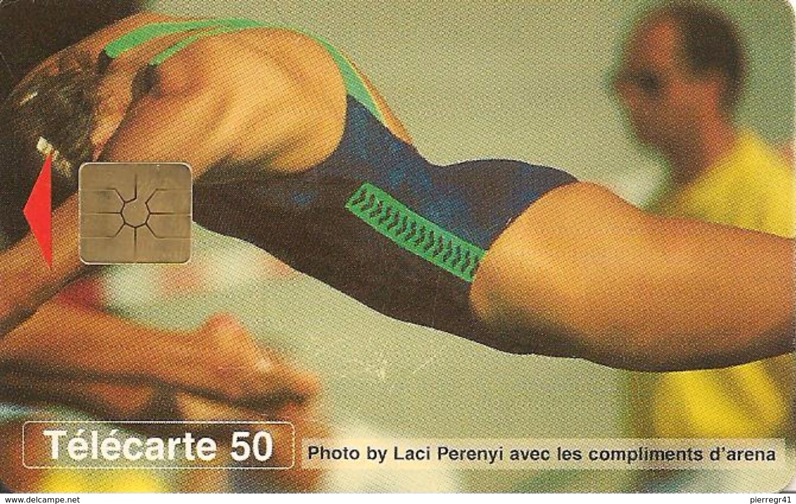 CARTE°-PUBLIC-MONACO-50U-MF39-GEM B-05/96-NATATION-Série 6003-UTILISE-BE - Monace