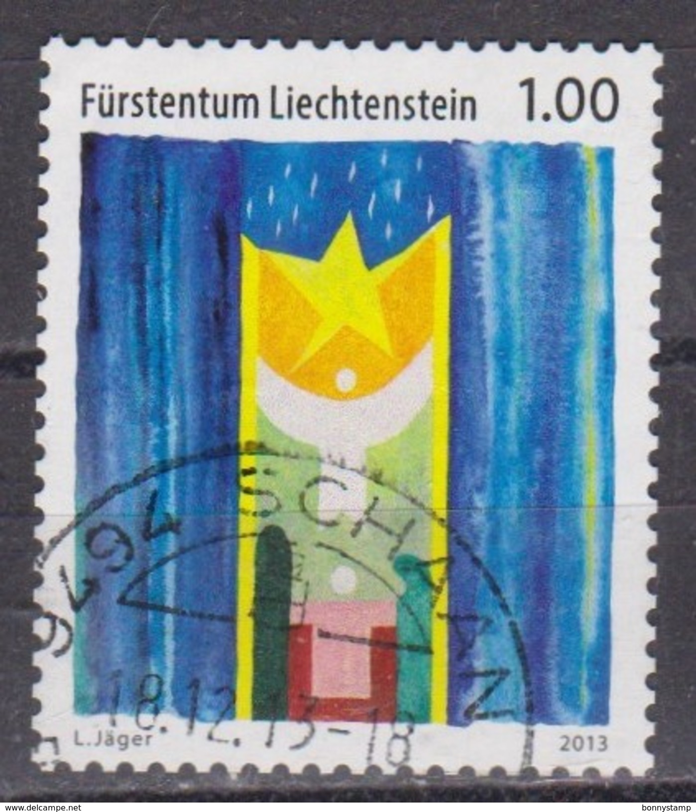 Liechtenstein, 2013 - 1fr Nativity - Nr.1596 Usato° - Oblitérés