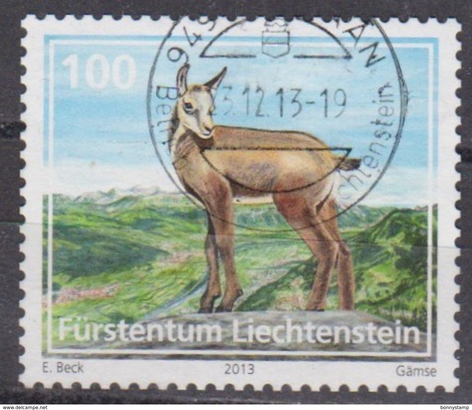 Liechtenstein, 2013 - 100rp Chamois - Nr.1579 Usato° - Usados